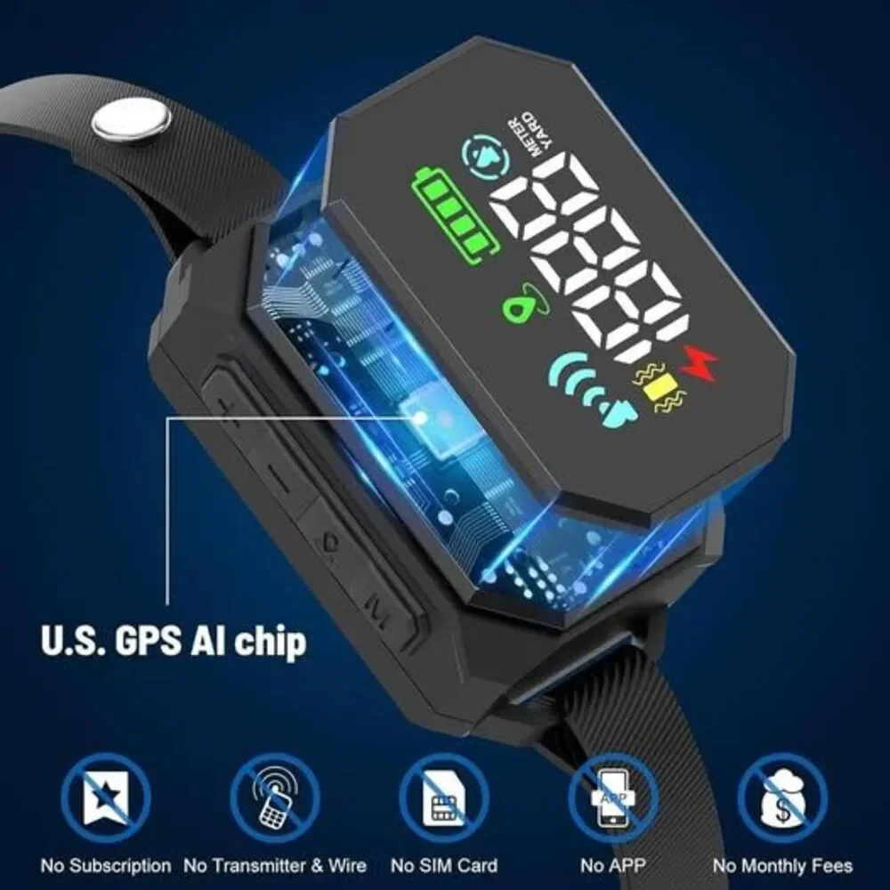 GPS Wireless Dog Fence, Electric Fence for Dogs, Perimeter Collar Fence System